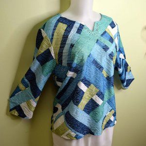 Alfred Dunner Patchwork Blouse